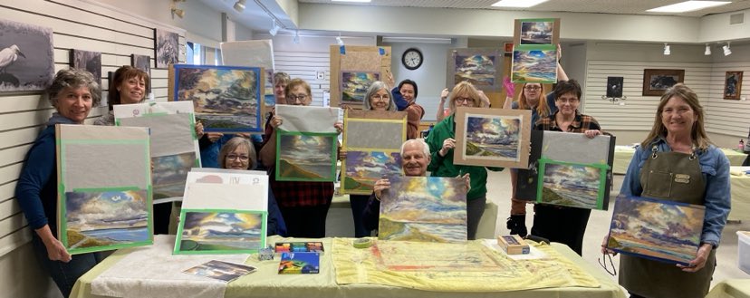 Seascape Pastel Workshop with Gloria Kingma hosted by the Pelham Art Association, at the Lincoln Pelham Public Library, in Fonthill.