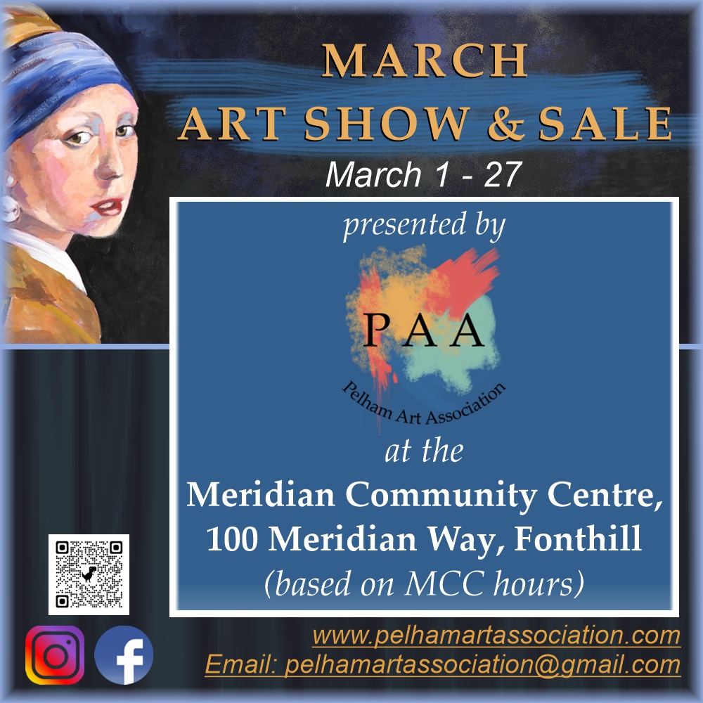 PAA Art Show & Sale at the Meridian Community Centre